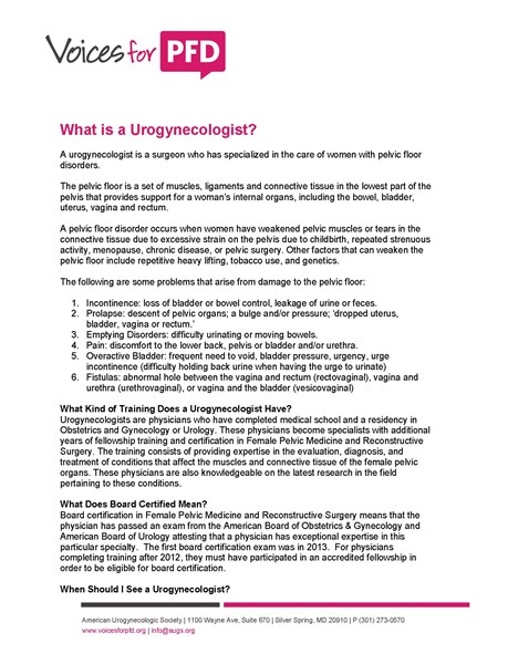What_is_a_Urogynecologist